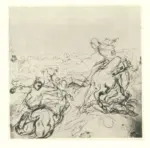 Anonimo , Delacroix, Eug&egrave;ne - sec. XIX - La Bataille de Nancy