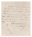 Delacroix, Eugène , Lettera di Eugène Delacroix a Stendhal