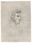 Delacroix, Eugène , Ritratto di Federico Chopin