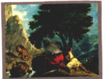 Anonimo , Delacroix, Eugène - sec. XIX - Caccia al leone