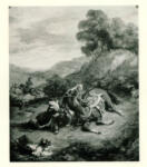 Anonimo , Delacroix, Eugène - sec. XIX - The death of Lara