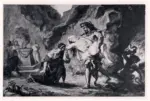 Delacroix, Eug&egrave;ne , Hercule ramenant Alceste des Enfers