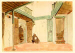 Delacroix, Eugène , Une cour à Tanger