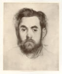 Degas, Edgar , Bildniszeichnung Mr. Jacquet