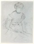 Degas, Edgar , Jeune femme assise avec eventail
