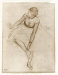 Degas, Edgar , Dancer adjusting her slipper