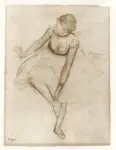 Degas, Edgar , Dancer adjusting her slipper