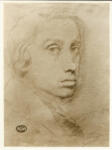 Degas, Edgar , Self portrait