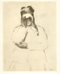 Degas, Edgar , Donna con binocolo