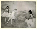 Degas, Edgar , Le ballet. Trois danseuses (Leçon de danse)