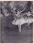 Degas, Edgar , Due ballerine in scena