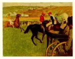 Anonimo , Degas, Edgar - sec. XIX - All'ippodromo