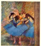 Anonimo , Degas, Edgar - sec. XIX - Ballerine in blu