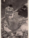 Degas, Edgar , Before the curtain