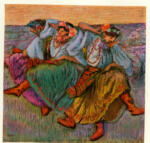 Degas, Edgar , Trois ballerines en costume russe