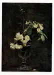 Fantin-Latour, Henri , Rami di arancio e fiori di melo in un vaso di vetro
