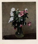 Fantin - Latour, Henri , - vaso con fiori e rose, - vaso con fiori e rose, - vaso con fiori e rose, - vaso con fiori e rose