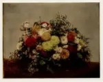 Fantin-Latour, Henri , Vaso con dalie e altri fiori