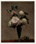 Fantin - Latour, Henri , - vaso con fiori, - vaso con fiori