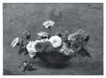 Fantin - Latour, Henri , - vaso con fiori, - vaso con fiori