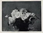 Anonimo , Fantin-Latour, Henri - sec. XIX - Bouquet di rose gialle, bianche e rosse