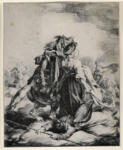 Géricault, Théodore , Scena di combattimento con cavallo