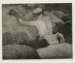 Gauguin, Paul , Etude de Bretonne. Donna bretone a torso nudo