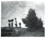 Gauguin, Paul , Paysage avec peupliers