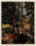 Gauguin, Paul , Mucche all'abbeveratoio, paesaggio con mucche