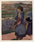 Gauguin, Paul , Bambine al Pouldu