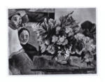 Gauguin, Paul , Fiori in un vaso e due figure
