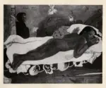 Gauguin, Paul , L'esprit des morts veill&egrave;, donna srdaiata sul letto