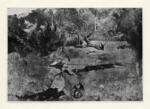 Gauguin, Paul , Paesaggio tahitiano con figure