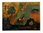 Gauguin, Paul , Cavallo e cavaliere persiano