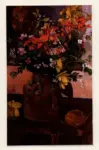 Gauguin, Paul , Natura morta (fiori in un vaso decorato)