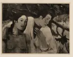 Anonimo , Gauguin, Paul - sec. XX - Les amants. Innamorati Tahitiani (Idillio tahitiano: la fuga)