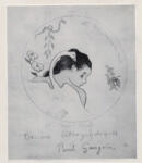 Gauguin, Paul , Projet d'Assiette ("Homis soit qui mal y pense")
