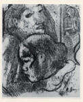 Gauguin, Paul , Due femmes tahitiennes monotipo