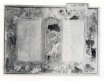 Gauguin, Paul , Sketch for the decoration of a bookcase