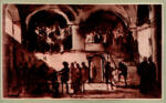 Granet, François-Marius , Personaggi riuniti in una cripta
