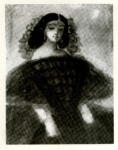 Anonimo , Guys, Constantin - sec. XIX - Jeune femme en robe bleue-noire