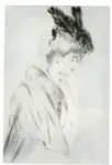 Helleu, Paul , Femme au Chapeau de Plumes