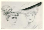 Helleu, Paul , Têtes de deux femmes