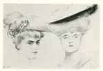 Helleu, Paul , T&ecirc;tes de deux femmes