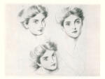 Helleu, Paul , Trois Têtes de Femmes