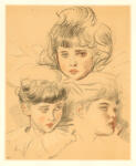 Helleu, Paul , Trois Têtes