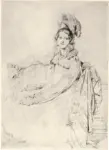 Anonimo , Ingres, Jean Auguste Dominique - sec. XIX - M.me Delorme