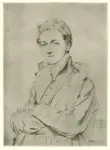 Anonimo , Ingres, Jean Auguste Dominique - sec. XIX - Portrait of Charles Robert Cockerell