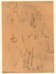 Anonimo , Ingres, Jean Auguste Dominique - sec. XIX - Studio per Venere anadiomene