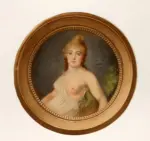 Isabey, Jean Baptiste , Ritratto di M.lle Lange